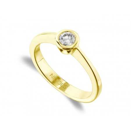 Sharon Yellow Gold (18kt) Engagement Ring with Diamond