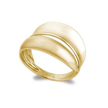 Anillo Oro Basic Gold Bandas Concava Convexa
