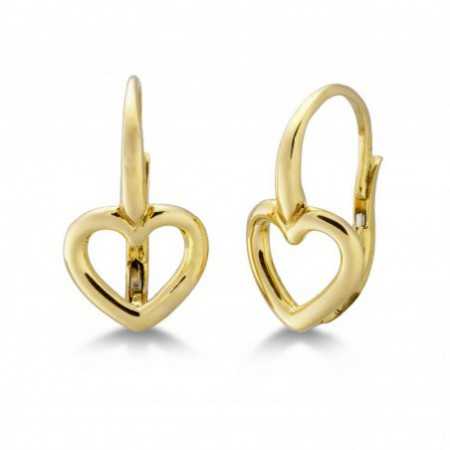 Gold Earrings GOLD HEART BASIC FINA