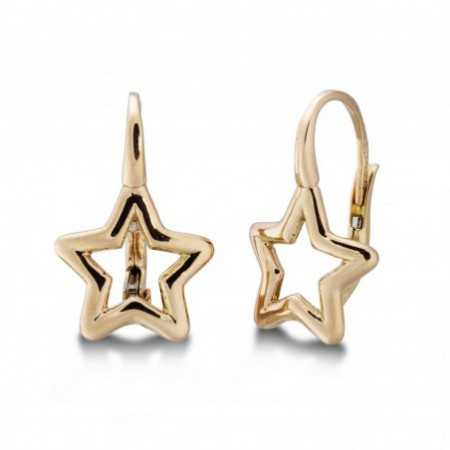 Gold earrings GOLD STAR BASIC FINA