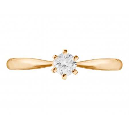 Alexia Engagement Ring Rose Gold (18kt) with Diamond 0.10-0.50ct