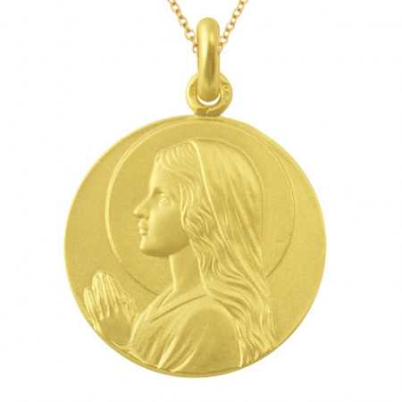 Medalla Virgen María Niña Oro 18kt
