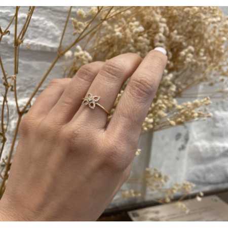 anillo pico con diamantes para mujer