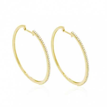 HOOP Gold Oval Hoop Earrings