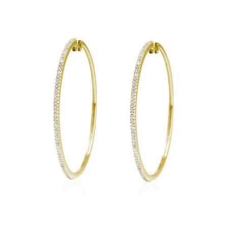 Gold hoop earrings HOOP