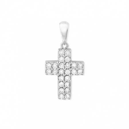 Cruz Diamantes Doble Catholic Sign