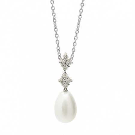 Diamonds and Pearl Pendant PEARLS LADY