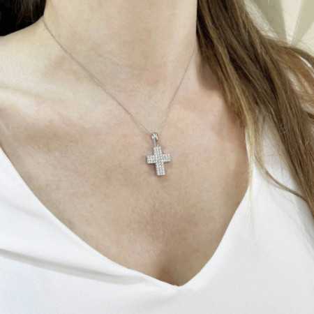 Cruz Diamantes Triple Catholic Sign