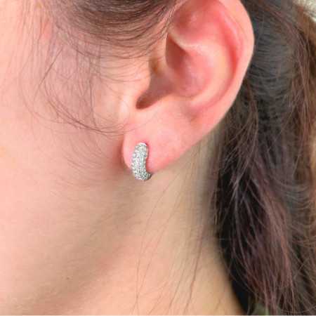 Diamond Hoop Earrings DIAMOND CLASSIC