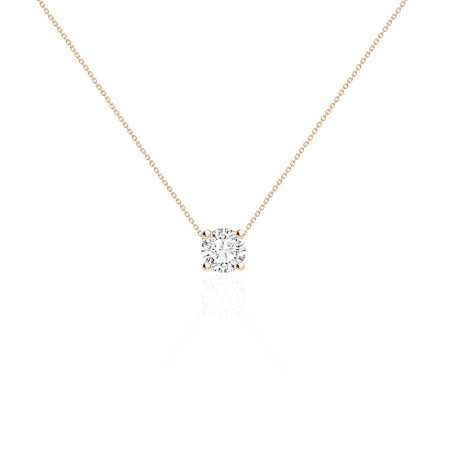 Collar Diamante Katherine 0.55-1.00Ct Solitario Oro Amarillo