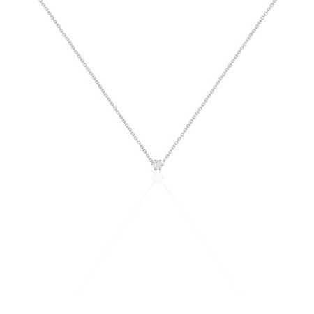 Collar Diamante Alexia 0.10-0.50Ct Solitario Oro Blanco