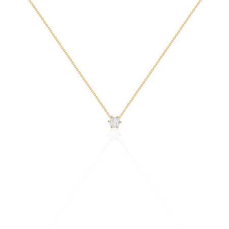 Collar Diamante Alexia 0.10-0.50Ct Solitario Oro Amarillo