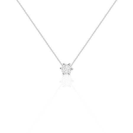 Collar Diamante Alexia 0.55-1.00Ct Solitario Oro Blanco