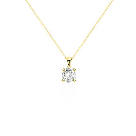 Collar Diamante Jackie 0.55-1.00Ct Solitario Oro Amarillo