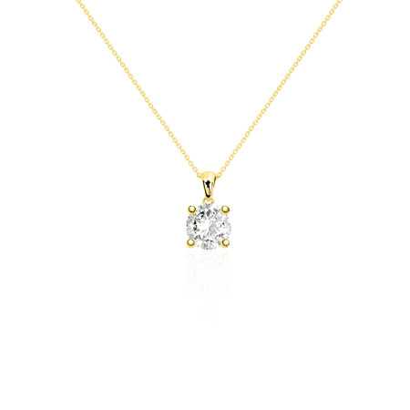 Collar Diamante Jackie 0.55-1.00Ct Solitario Oro Amarillo