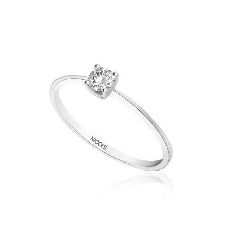 Katherine Engagement Ring White Gold (18kt) with Diamond 0.10-0.50ct