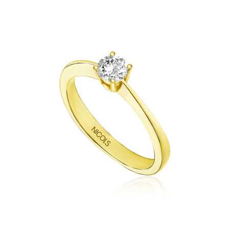 Isabella Engagement Ring Yellow Gold (18kt) with Diamond 0.10-0.50ct
