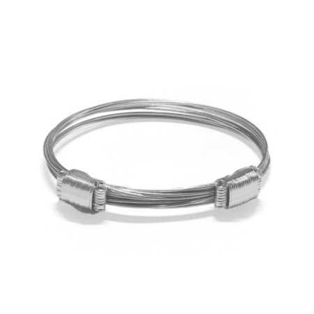 Silver Knot Bracelet SLIDING 10 Threads
