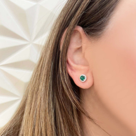 Emerald Clavel Earrings 1.20Ct.