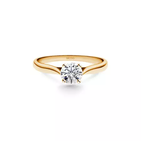 Nicole Engagement Ring Rose Gold (18Kt) with Diamond 0.10-0.50ct