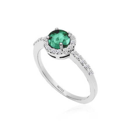 Emerald Carnation Ring 0.60