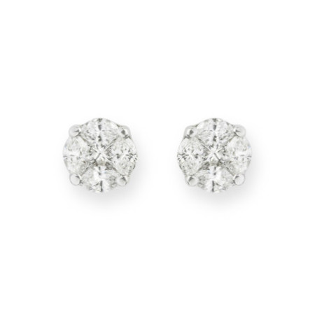 Diamond earrings dormilonas