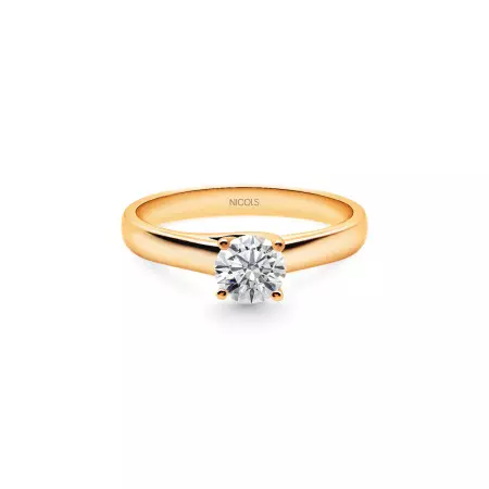 Megan Engagement Ring Rose Gold (18Kt) with Diamond 0.10-0.50ct