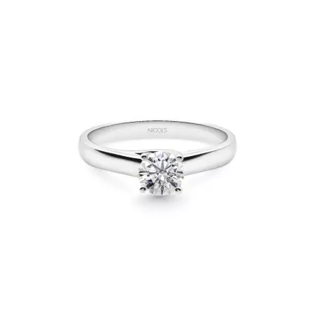 Megan Engagement Ring White Gold (18Kt) with Diamond 0.10-0.50ct