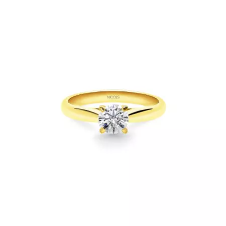 Nancy Engagement Ring Yellow Gold (18Kt) with Diamond 0.10-0.50ct
