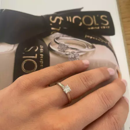 Nancy Engagement Ring Platinum with Diamond 0.10-0.50ct