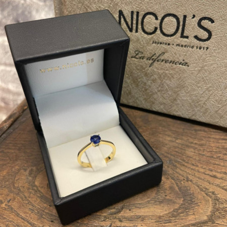 Isabella Sapphire Solitaire Ring 0.50ct Yellow Gold
