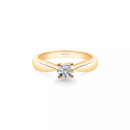 Jackie Engagement Ring Rose Gold (18Kt) with Diamond 0.10-0.50ct