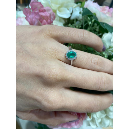 Emerald Engagement Ring 0.95 DALIA