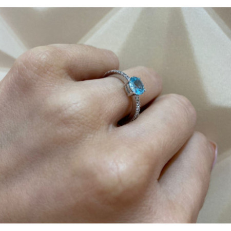 Zircon and Diamond Anniversary Ring DAFNE
