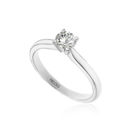 Elle White Gold (18kt) Engagement Ring with Diamond 0.65ct