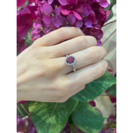 Ruby Engagement Ring 1.30 DALIA