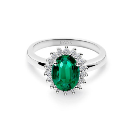 Emerald Engagement Ring 1.30 DALIA