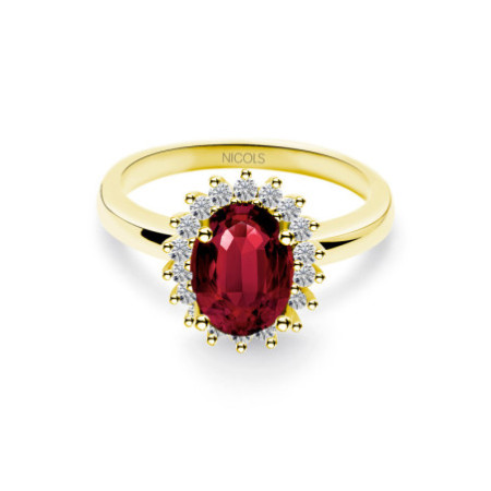 Ruby Engagement Ring 1.30 DALIA