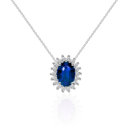 Sapphire and Diamonds Necklace DALIA 1.30