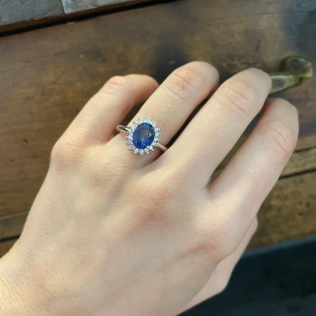 Dahlia Sapphire Ring 1.50ct