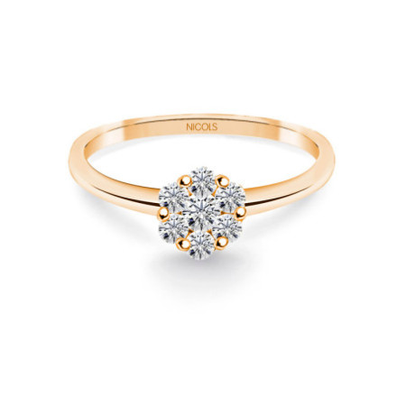 CAMELIA Diamond Ring 0.35 Rose Gold