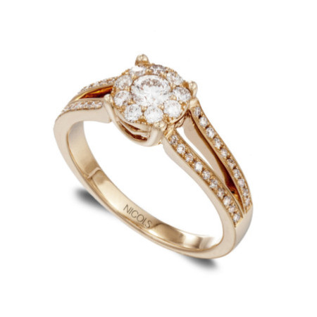 NOA Diamond Ring 0.68 Rose Gold