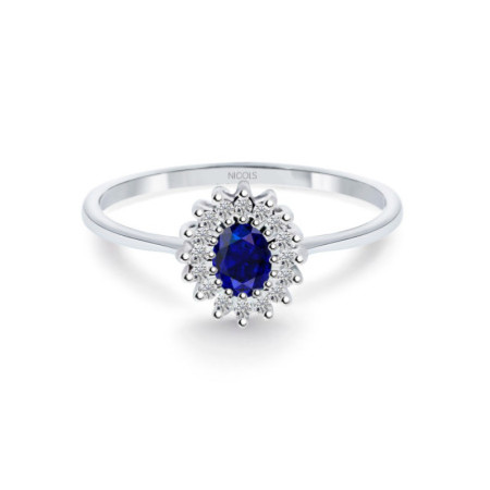 Sapphire Ring OVAL DETAIL