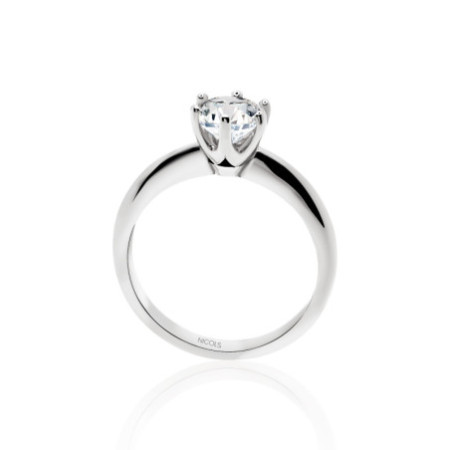 Charlotte White Gold (18kt) Engagement Ring with Diamond 1.00ct