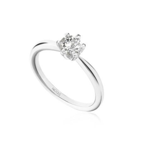ALEXIA White Gold (18kt) Engagement Ring with Diamond 0.60ct