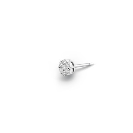 Diamond Piercing Earring Camellia 0.25 Sleeper