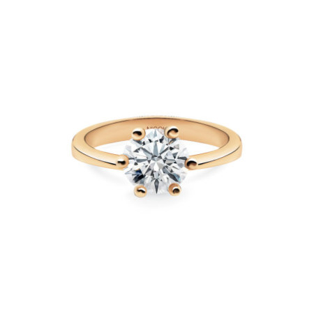 Geraldine Diamond Ring 3 Carat Rose Gold