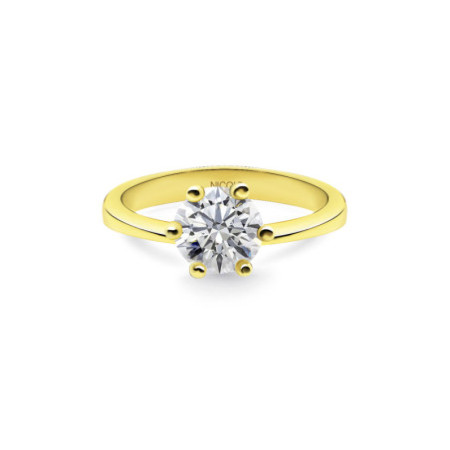 Geraldine Diamond Ring 2.5 Carat Yellow Gold