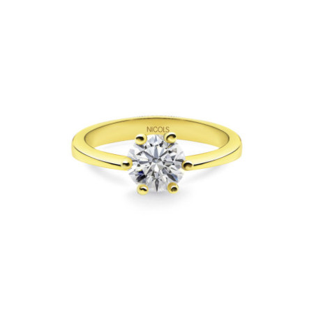 Geraldine Engagement Ring 2 Carat Yellow Gold