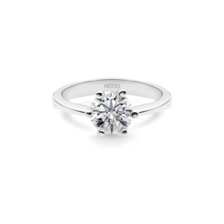 Geraldine Diamond Ring 2.5 Carat Platinum